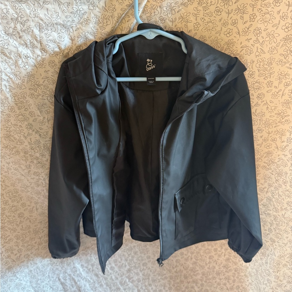 art class Black Kids Raincoat